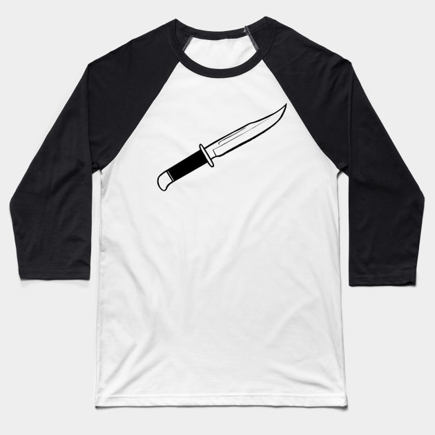 Ghostface’s Knife Baseball T-Shirt by notastranger